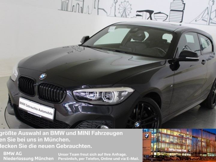 BMW Série 1 BMW 120i 184 3P Edition M Sport Ed. HiFi LED CUIR Garantie 12 mois Noire - 1