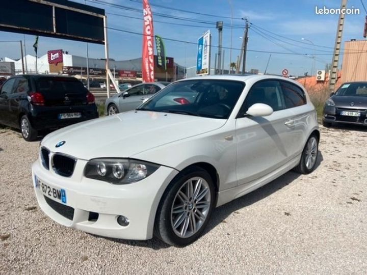 BMW Série 1 Serie 118d 143 cv pack m Blanc Occasion - 1