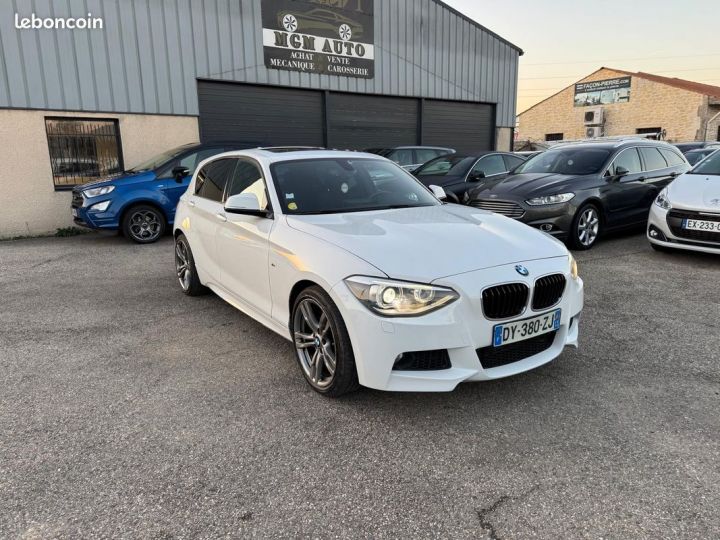 BMW Série 1 serie 118da 143 ch m sport Blanc - 1