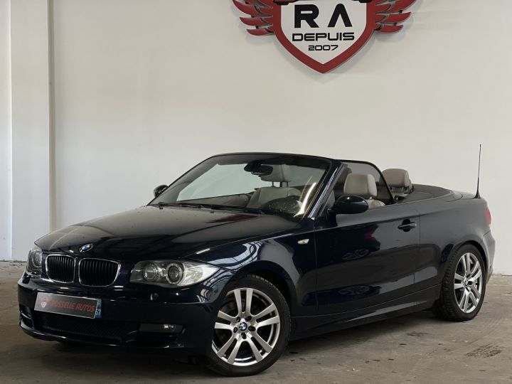 BMW Série 1 SERIE 118i 143CH LUXE CABRIOLET Bleu Foncé Métallisé - 2