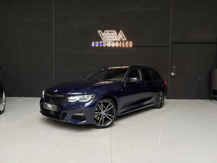 BMW Série 3 Touring (7) 318d 150ch M Sport BVA8 Bleu - 1