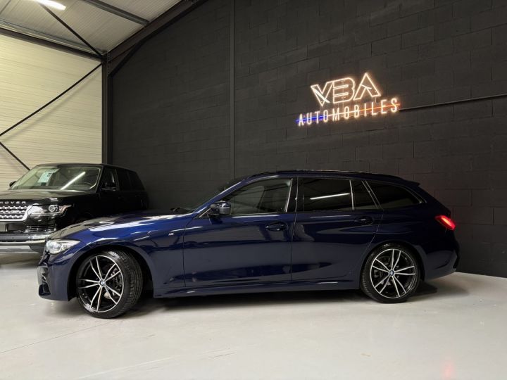 BMW Série 3 Touring (7) 318d 150ch M Sport BVA8 Bleu - 4