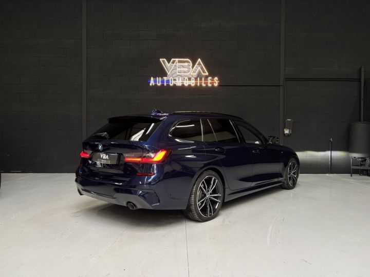 BMW Série 3 Touring (7) 318d 150ch M Sport BVA8 Bleu - 5