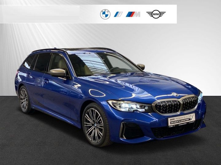 BMW Série 3 Touring BMW M340d 340Ch XDrive Touring Pano Tête Haute Alarme / 18 Bleu Métallisé - 1