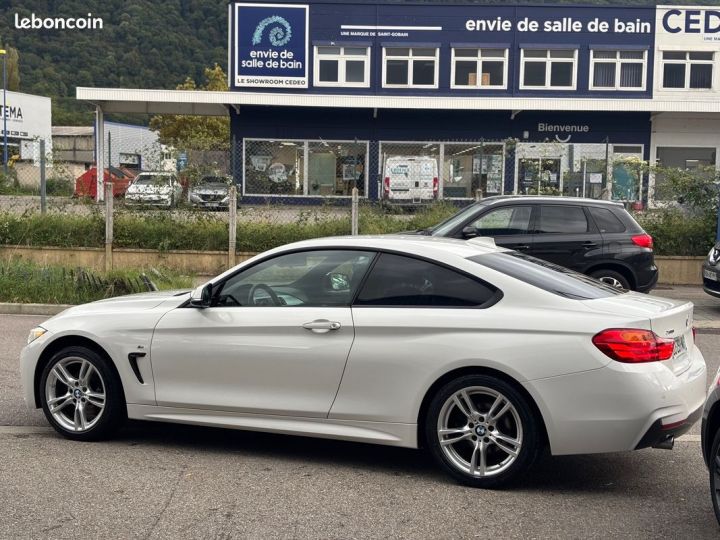 BMW Série 4 420d 184 Coupe Xdrive M Sport 1ère Main Blanc - 2