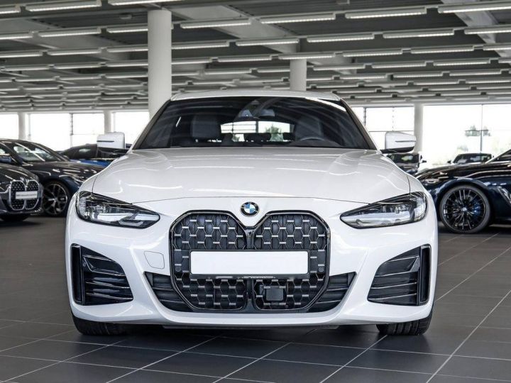 BMW Série 4 420d xDrive Gran Coupé M Sport H&K NAVI LED DAB Blanc - 1