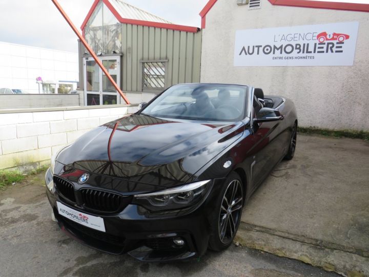 BMW Série 4 (F33) LCI Cabriolet 420i m sport 2.0 i 16V Steptronic8 184 cv Boîte auto Noir - 1