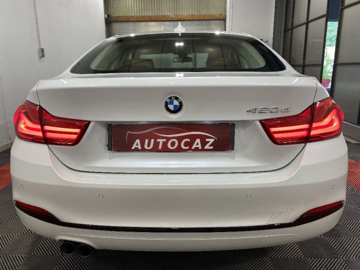 BMW Série 4 Gran Coupe SERIE F36 LCI2 420d 190ch BVA8 Sportline +60 000KMS+2019 Blanc - 7