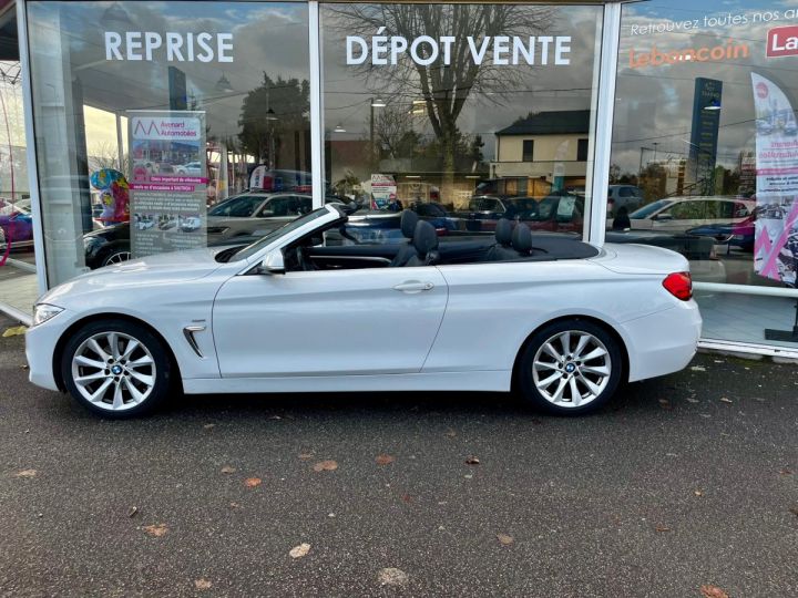 BMW Série 4 SERIE CABRIOLET F33 Cab 420d 190 ch Luxury A Blanc - 4