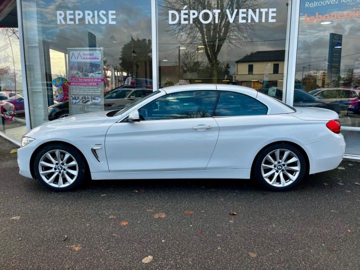 BMW Série 4 SERIE CABRIOLET F33 Cab 420d 190 ch Luxury A Blanc - 5