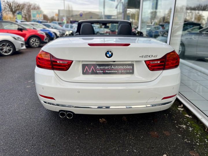 BMW Série 4 SERIE CABRIOLET F33 Cab 420d 190 ch Luxury A Blanc - 17