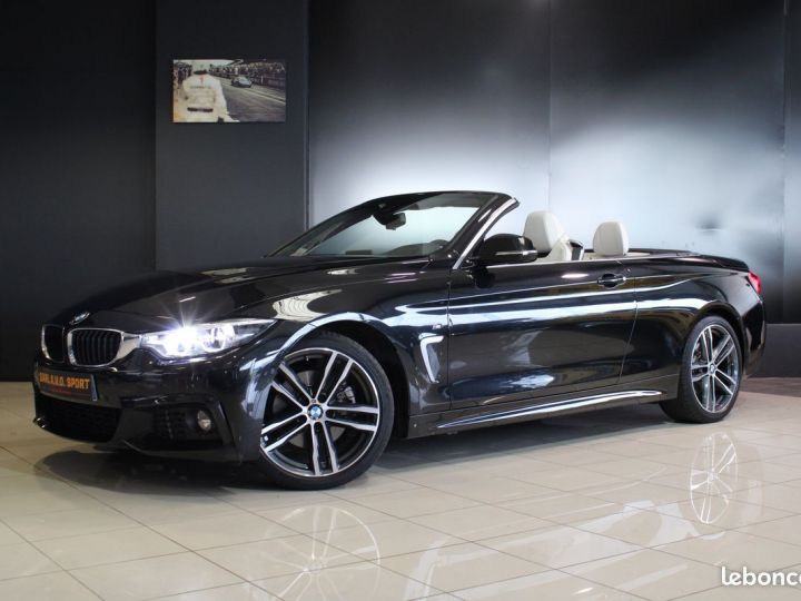 BMW Série 4 SERIE (F33) CABRIOLET 430I 252 M SPORT BVA8 Garantie 12M P&MO Noir - 1