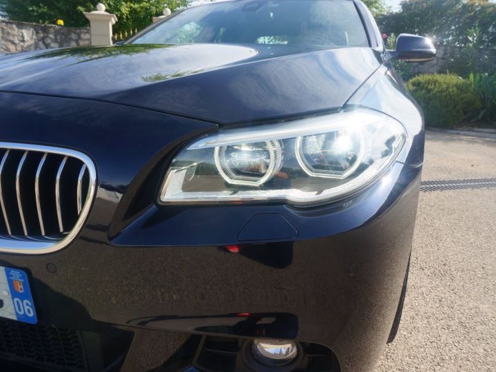 BMW Série 5 520D 190 XDRIVE M SPORT BVA8 Bleu Marine - 3