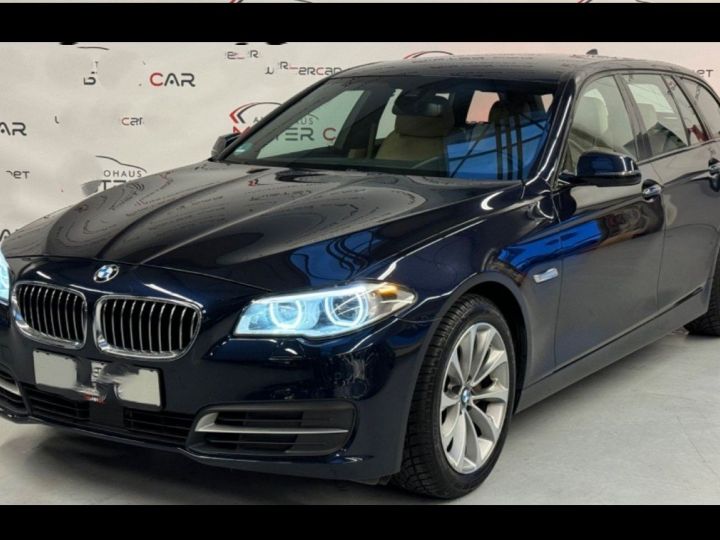 BMW Série 5 Touring 530 d xDrive 258  BVA8 luxe 06/2016 bleu métal - 1