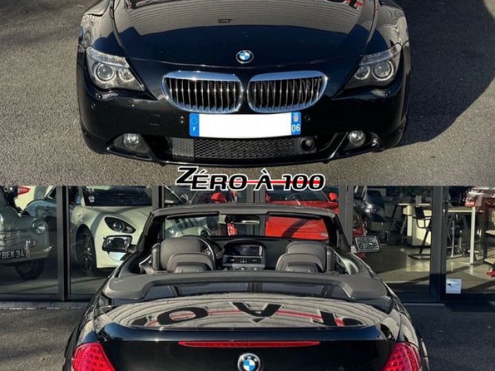 BMW Série 6 650i 4.8 i V8 E64 Cabriolet 367cv Boîte auto Noir - 2