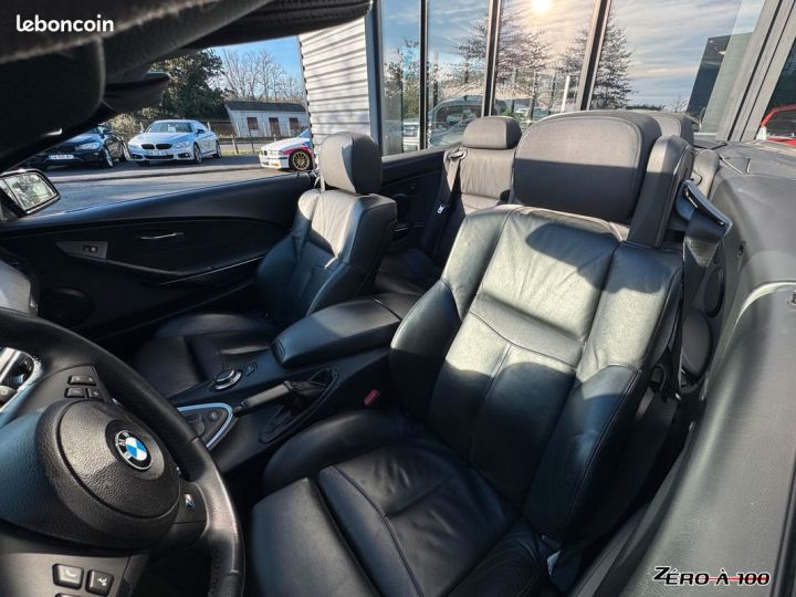 BMW Série 6 650i 4.8 i V8 E64 Cabriolet 367cv Boîte auto Noir - 5