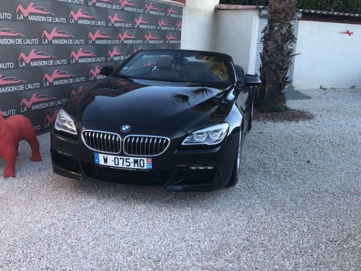 BMW Série 6 BMW 640i CABRIO M SPORT Noir - 9