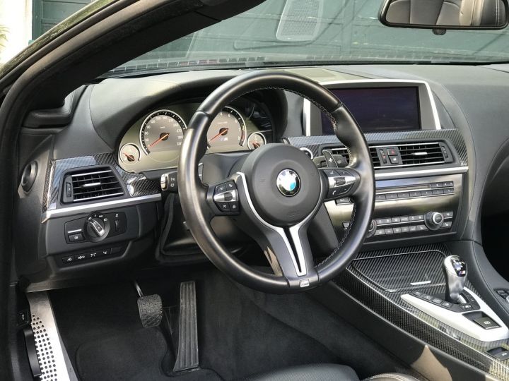 BMW Série 6 BMW F12 M6 CABRIOLET 560CV /HEAD UP/ CARBONE / FULL OPTIONS Noir - 35