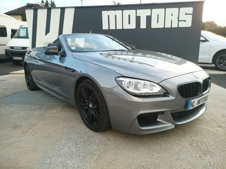 BMW Série 6 Cabriolet 640DA 313CH PACK M SPORT ( F12 ) FRANCAIS Gris - 3