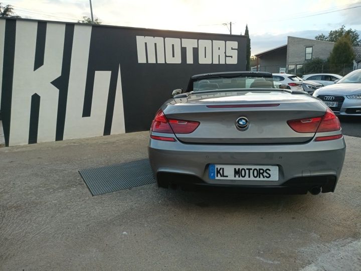 BMW Série 6 Cabriolet 640DA 313CH PACK M SPORT ( F12 ) FRANCAIS Gris - 5