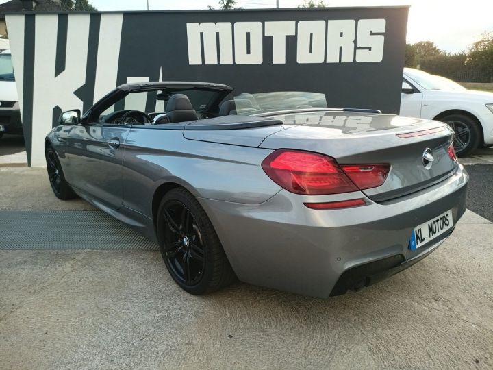 BMW Série 6 Cabriolet 640DA 313CH PACK M SPORT ( F12 ) FRANCAIS Gris - 6