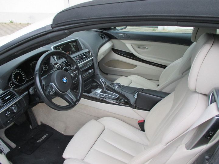 BMW Série 6 (F12) CABRIOLET 640D XDRIVE 313 BVA8 / Pack M Sport / 10/2014 Blanc métal  - 2