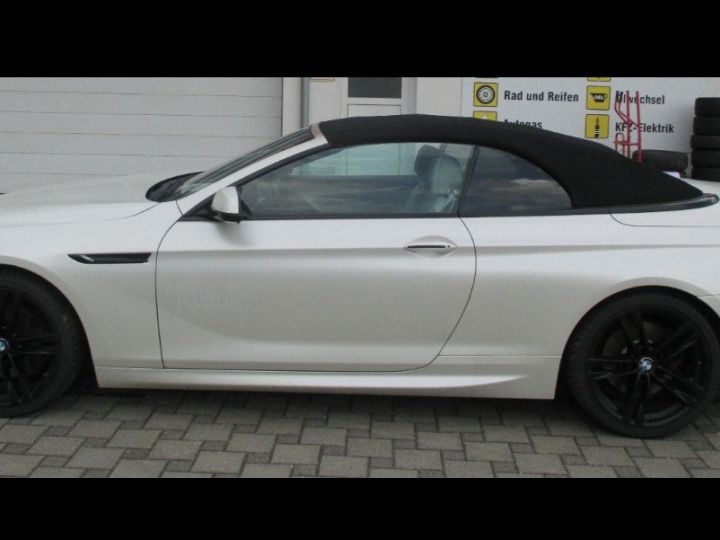 BMW Série 6 (F12) CABRIOLET 640D XDRIVE 313 BVA8 / Pack M Sport / 10/2014 Blanc métal  - 4