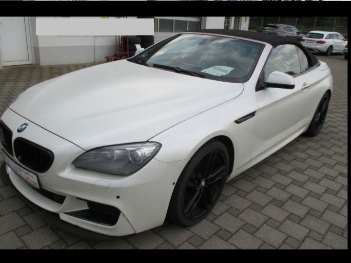 BMW Série 6 (F12) CABRIOLET 640D XDRIVE 313 BVA8 / Pack M Sport / 10/2014 Blanc métal  - 5