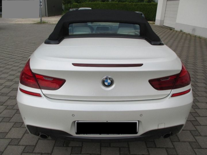 BMW Série 6 (F12) CABRIOLET 640D XDRIVE 313 BVA8 / Pack M Sport / 10/2014 Blanc métal  - 7