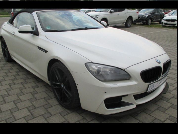 BMW Série 6 (F12) CABRIOLET 640D XDRIVE 313 BVA8 / Pack M Sport / 10/2014 Blanc métal  - 10