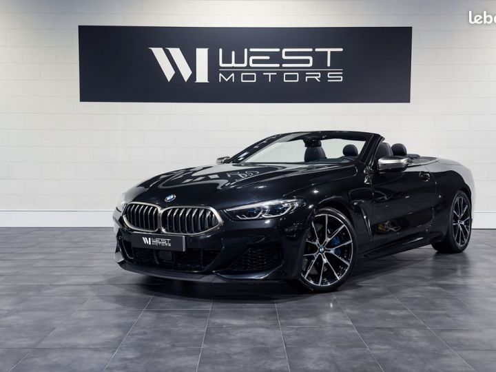 BMW Série 8 M850i Cabriolet V8 4.4 530 – Française Châssis Adaptatif Cristal Harman Kardon 866EMOIS Noir - 1