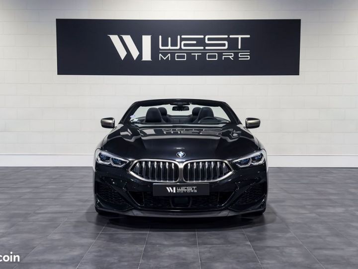 BMW Série 8 M850i Cabriolet V8 4.4 530 – Française Châssis Adaptatif Cristal Harman Kardon 866EMOIS Noir - 2