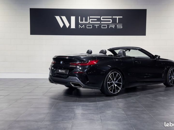 BMW Série 8 M850i Cabriolet V8 4.4 530 – Française Châssis Adaptatif Cristal Harman Kardon 866EMOIS Noir - 4