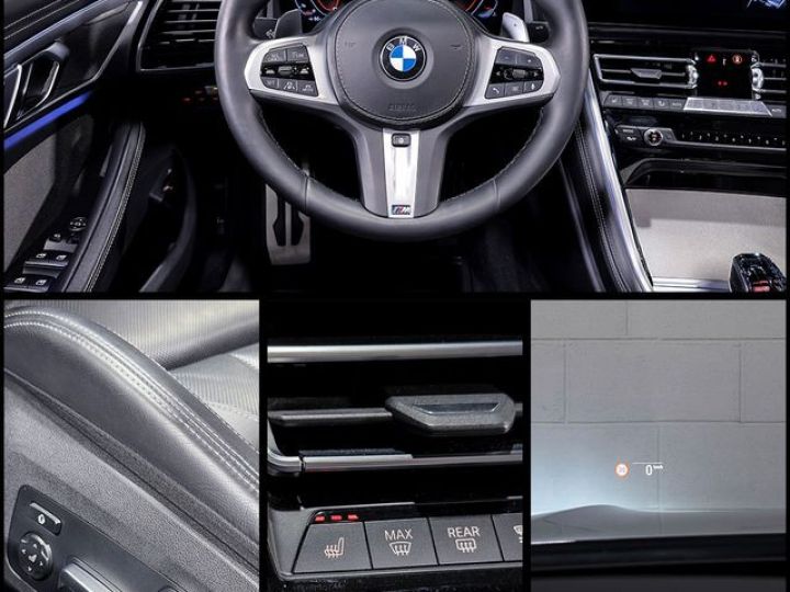 BMW Série 8 M850i Cabriolet V8 4.4 530 – Française Châssis Adaptatif Cristal Harman Kardon 866EMOIS Noir - 9