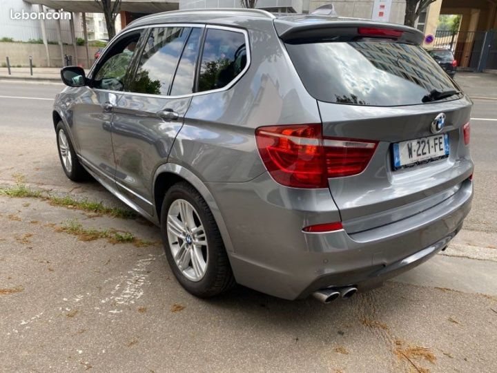 BMW X3 3.0D 258 cv xdrive Pack M Parfait état Gris - 3