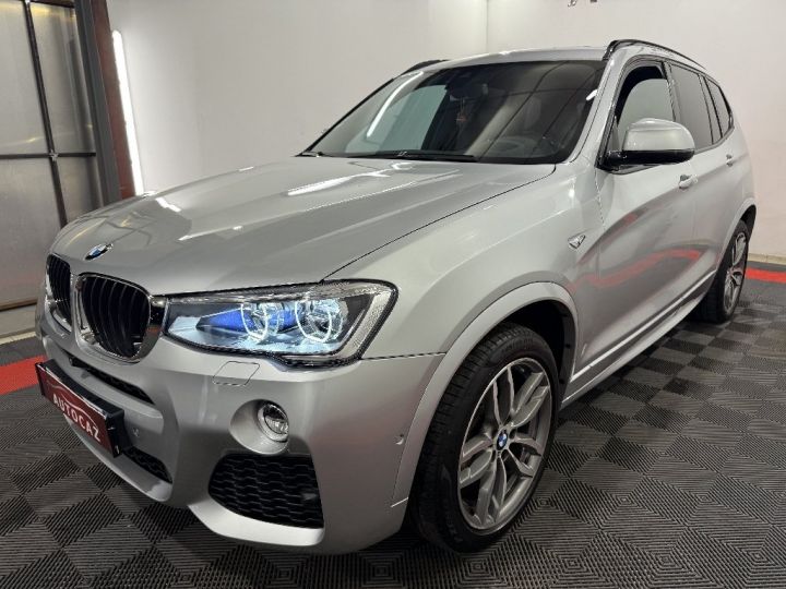 BMW X3 F25 LCI xDrive20d 190ch M Sport A +Camera 360°/Attelage/Toit ouvrant Gris Clair - 3