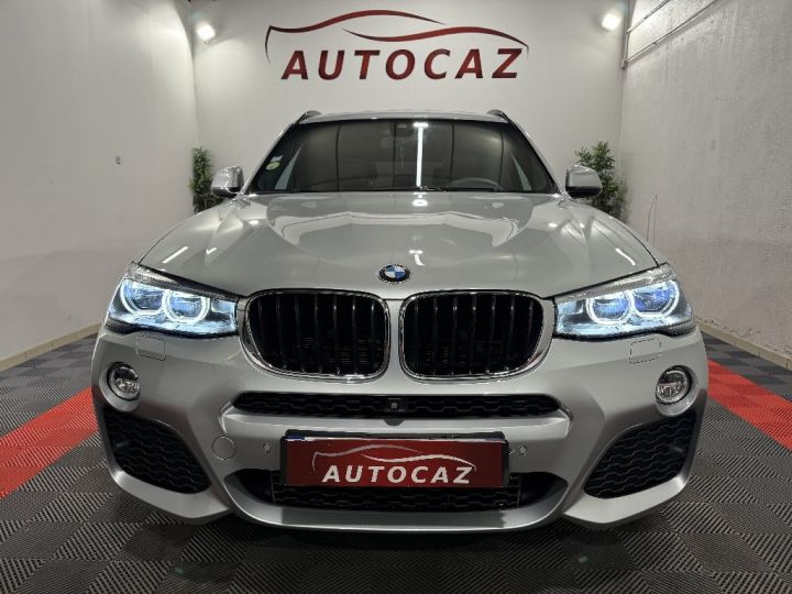 BMW X3 F25 LCI xDrive20d 190ch M Sport A +Camera 360°/Attelage/Toit ouvrant Gris Clair - 4