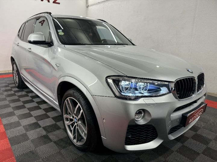 BMW X3 F25 LCI xDrive20d 190ch M Sport A +Camera 360°/Attelage/Toit ouvrant Gris Clair - 5