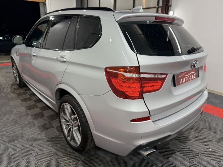 BMW X3 F25 LCI xDrive20d 190ch M Sport A +Camera 360°/Attelage/Toit ouvrant Gris Clair - 6