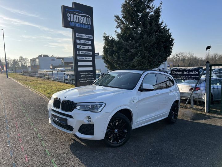 BMW X3 III (G01) 2.0 xDrive20dA 190ch BVA M Sport GPS Caméra360° ToitPano BLANC - 1