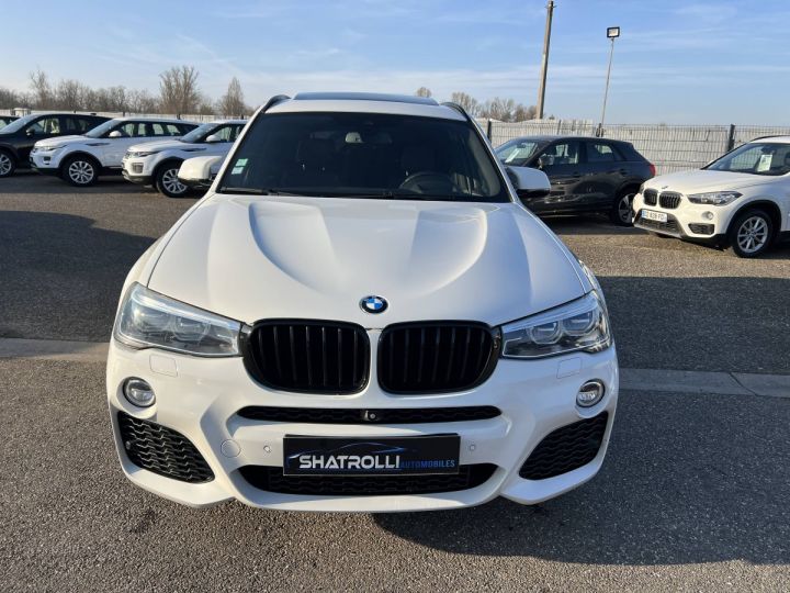 BMW X3 III (G01) 2.0 xDrive20dA 190ch BVA M Sport GPS Caméra360° ToitPano BLANC - 3