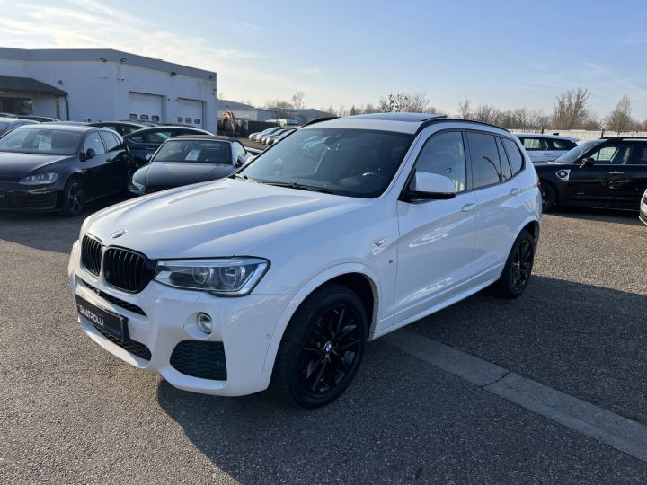 BMW X3 III (G01) 2.0 xDrive20dA 190ch BVA M Sport GPS Caméra360° ToitPano BLANC - 4