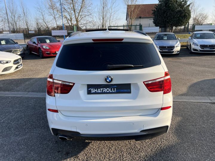 BMW X3 III (G01) 2.0 xDrive20dA 190ch BVA M Sport GPS Caméra360° ToitPano BLANC - 6