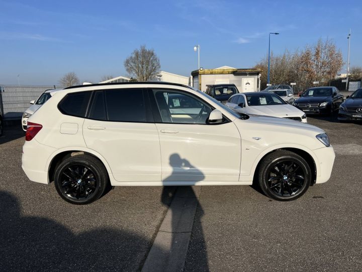 BMW X3 III (G01) 2.0 xDrive20dA 190ch BVA M Sport GPS Caméra360° ToitPano BLANC - 7