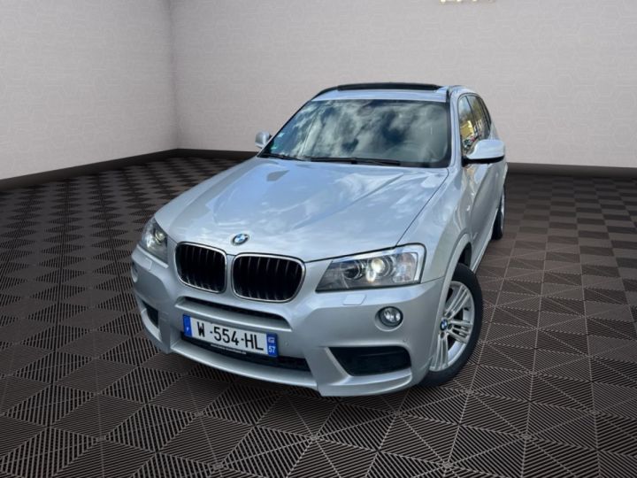 BMW X3 SERIE xDrive 20dA 184 PACK M SPORT DESIGN TOIT XENONS GPS Gris - 3