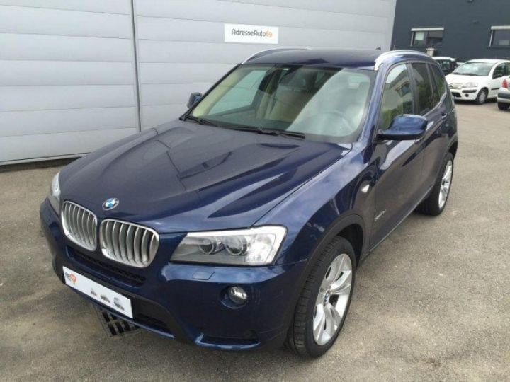 BMW X3 X-DRIVE 35Da EXCLUSIVE BVA8 313cv     Diesel BLEU METAL - 3