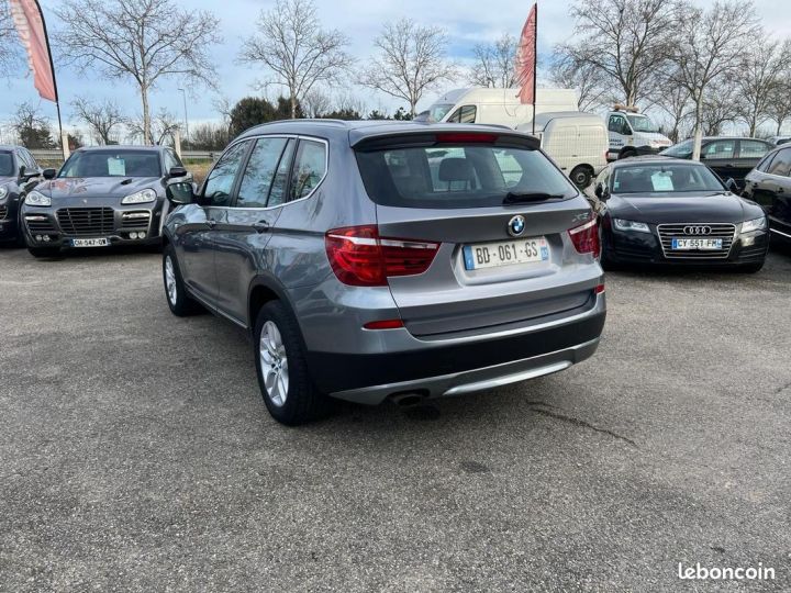 BMW X3 xdrive 20d 184 ch excellis toit pano ouvrant- gps cuir- attelage Argent - 5