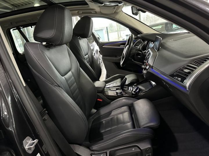 BMW X3 Xdrive 30d Luxury Line / TOIT PANO – CAMERA – HEAD UP – H&K – 1ère main – Garantie 12 mois Noir - 14