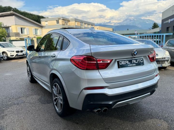 BMW X4 xDrive30dA 258ch M Sport Toit ouvrant Affichage tête-haute Accès confort Argent - 4