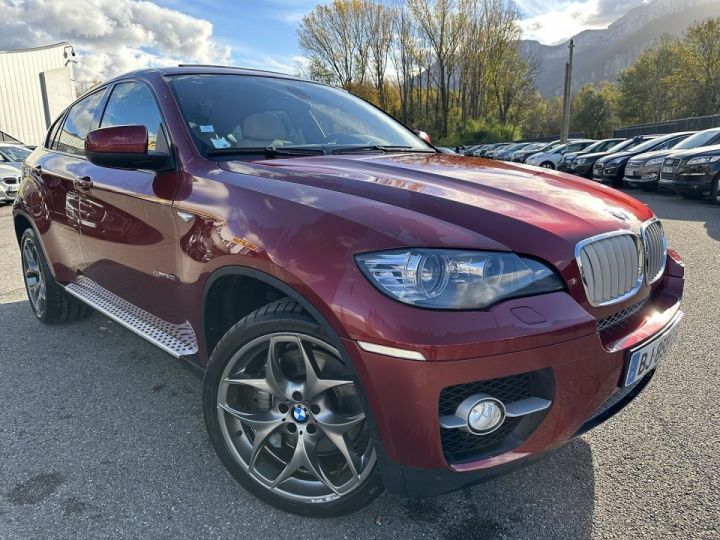 BMW X6 (E71) 5.0IA 407CH EXCLUSIVE Rouge - 2